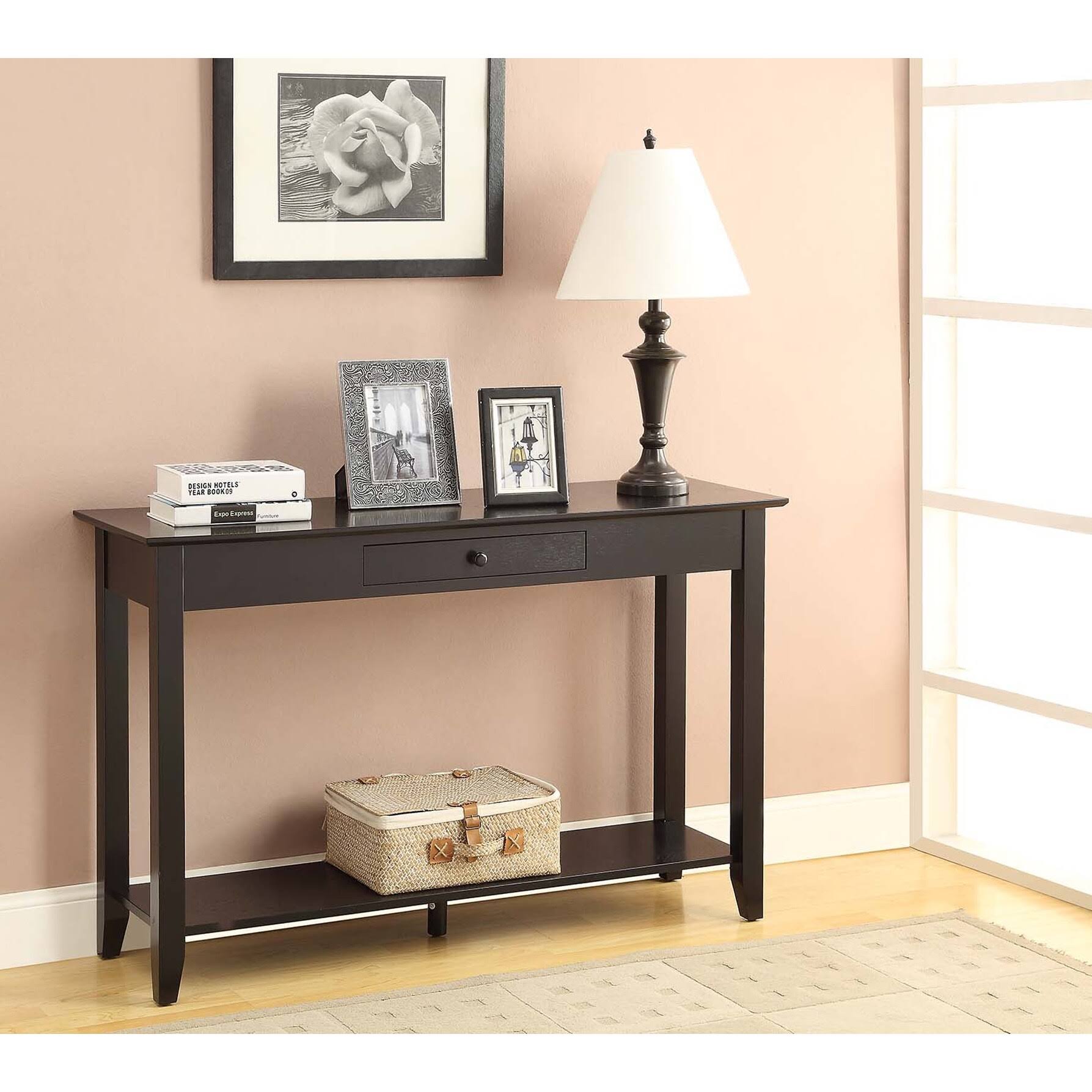 Espresso Single-Drawer Console Table L486