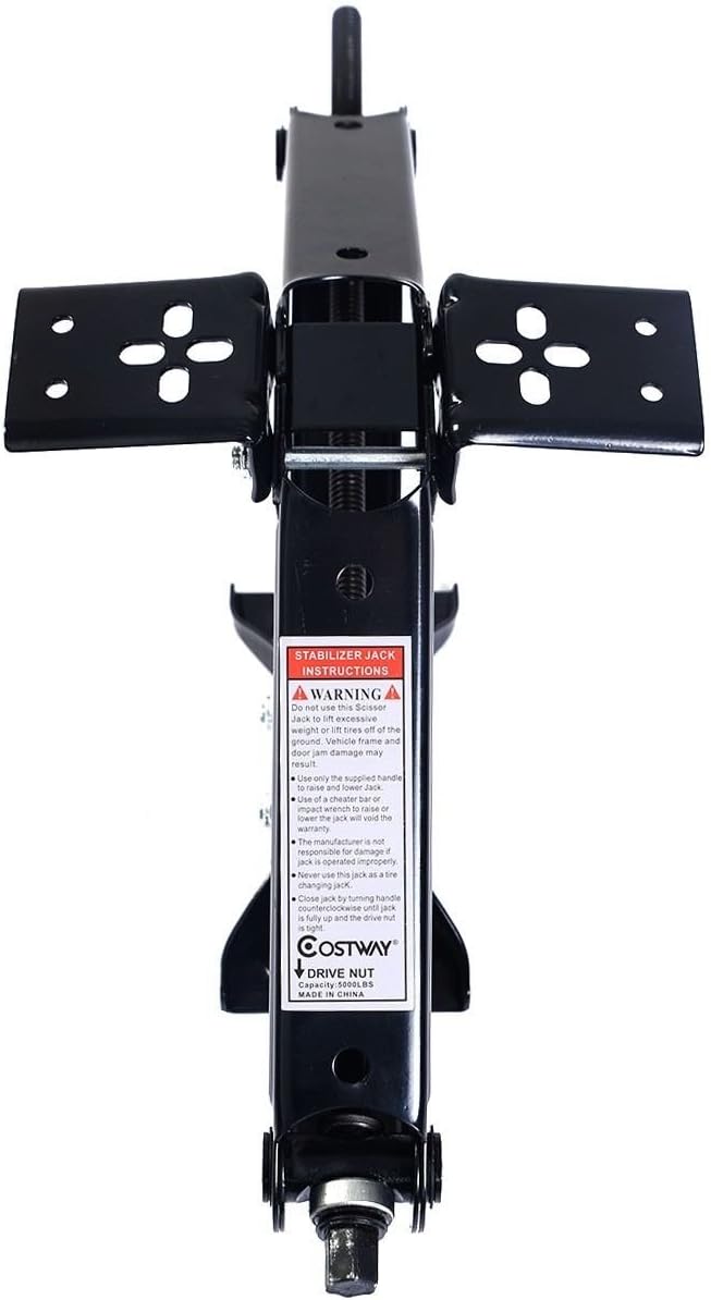 4Pcs Scissor Jack RV Camper Trailer Stabilizer with 2 Crank Handles 5000lb Steel K5452