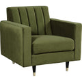 Olive Velvet Chair Z6275