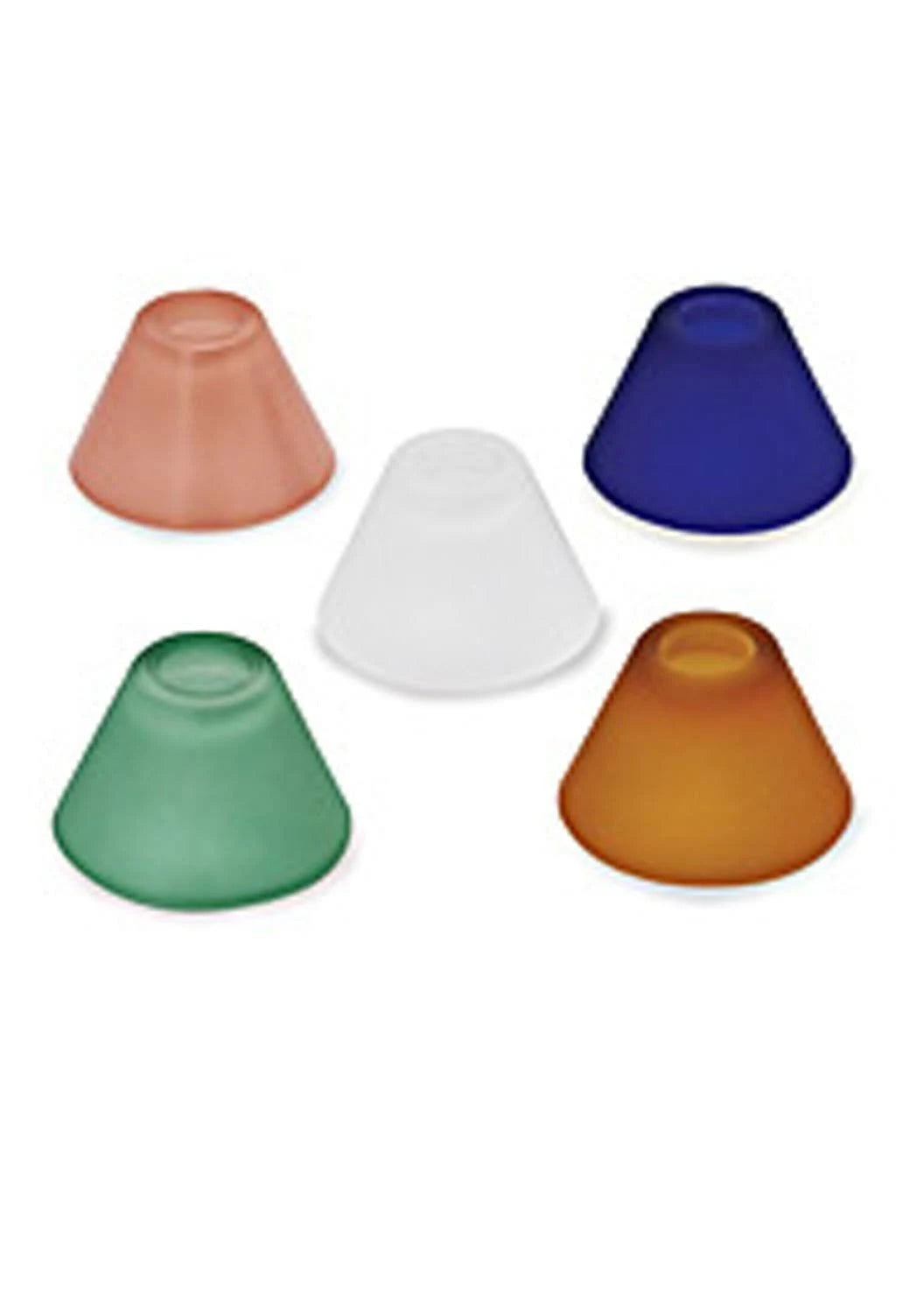 Amber Frosted Cone Glass Shield M2168