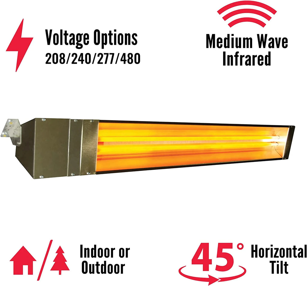 Wall Mounted Ceiling Mounted Heater 6 kW Stainless Steel O221