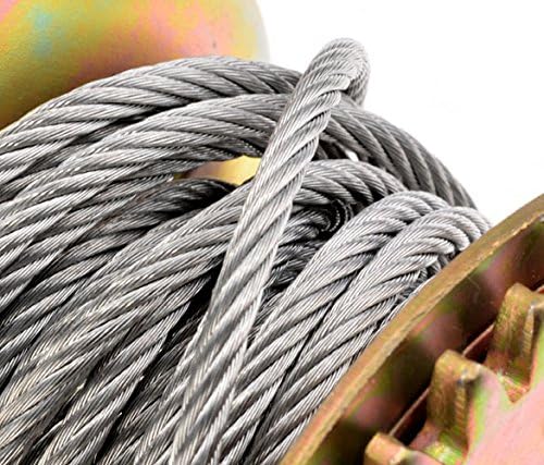 600lb Heavy Duty Hand Winch, 27-Foot Cable, Pack of 2 A400220