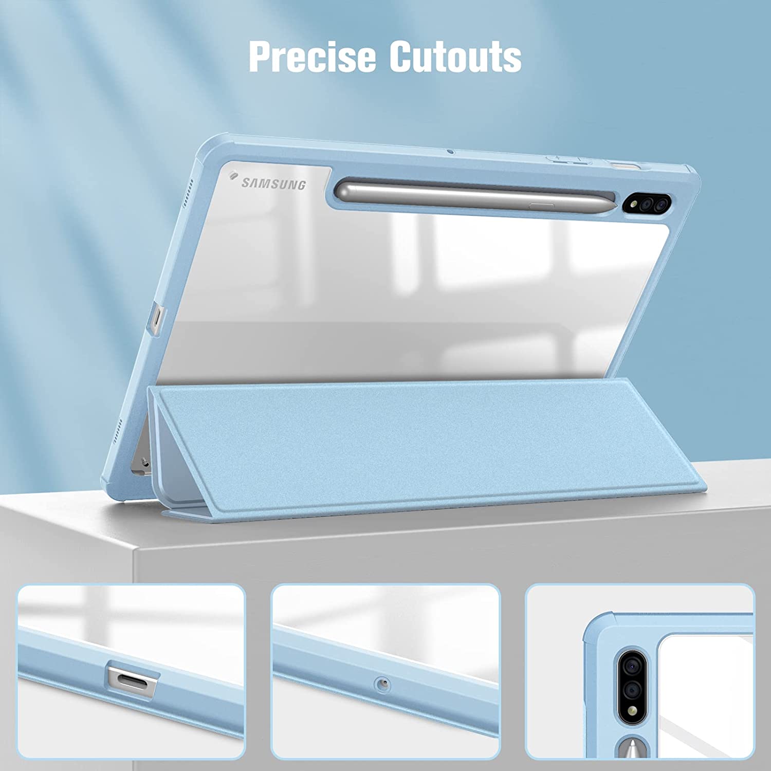 Blue Shockproof Hybrid Slim Case for Samsung Tab S8 11 Tablet S14621
