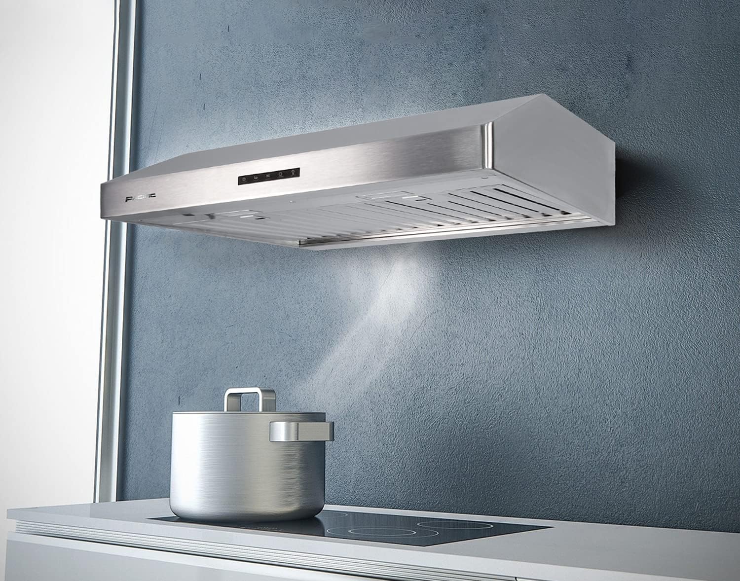 Under Cabinet Range Hood, 850 CFM, Stainless Steel, 3 Fan Speeds N24097