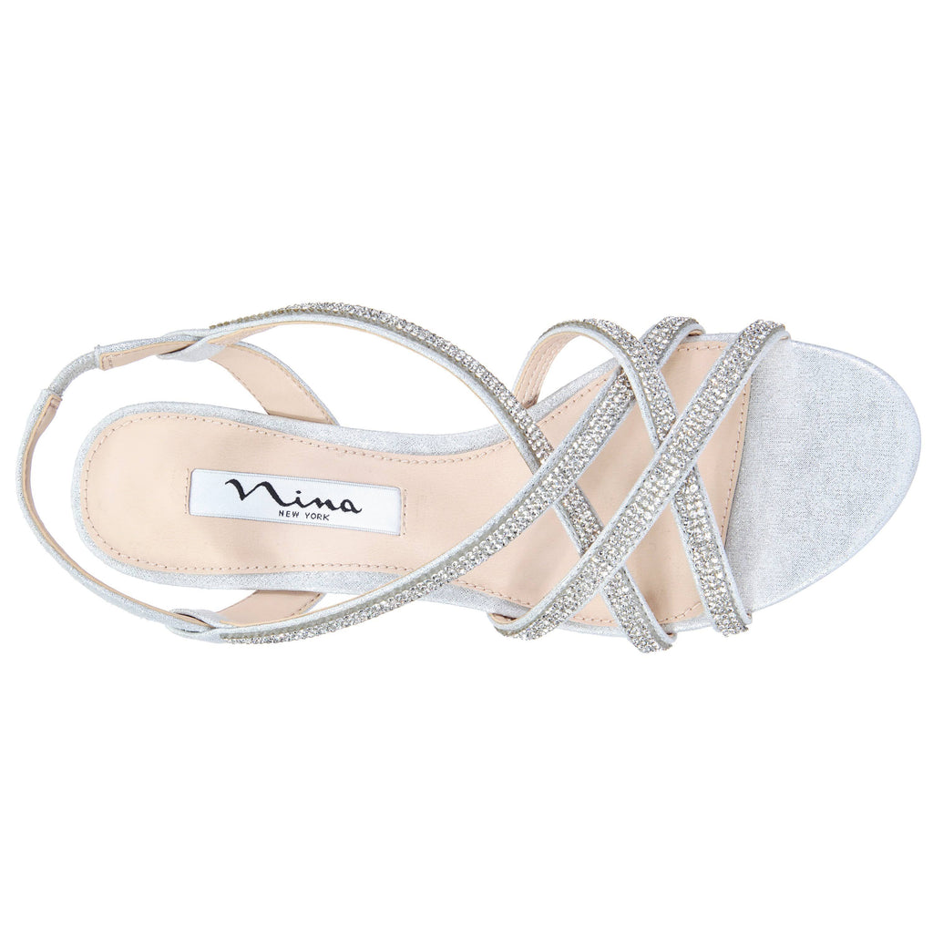 Silver Reflective Suedette S679656