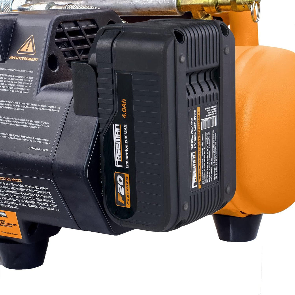 Cordless Air Compressor 1 Gallon 20 Volt with 3-in-1 Pneumatic Finish Nailer and Stapler G4642