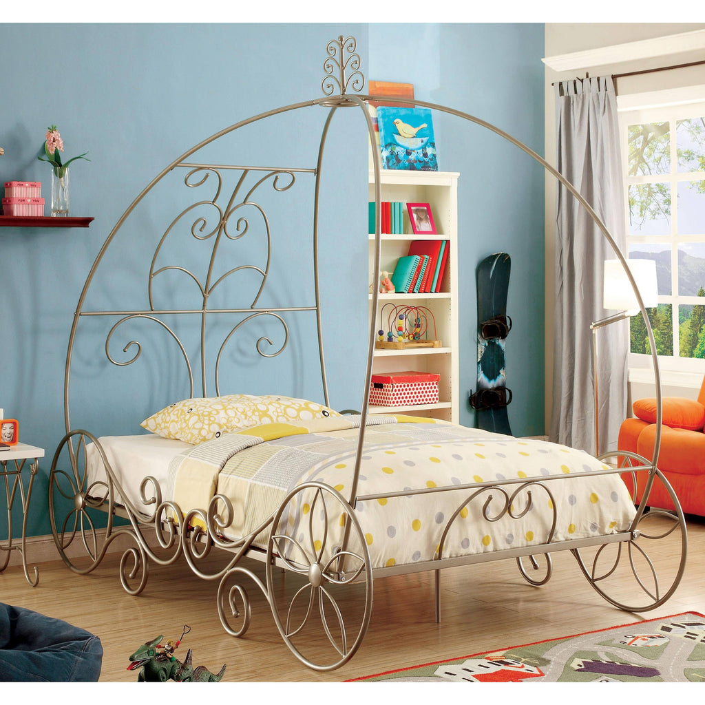 Champagne Metal Bed Twin W838