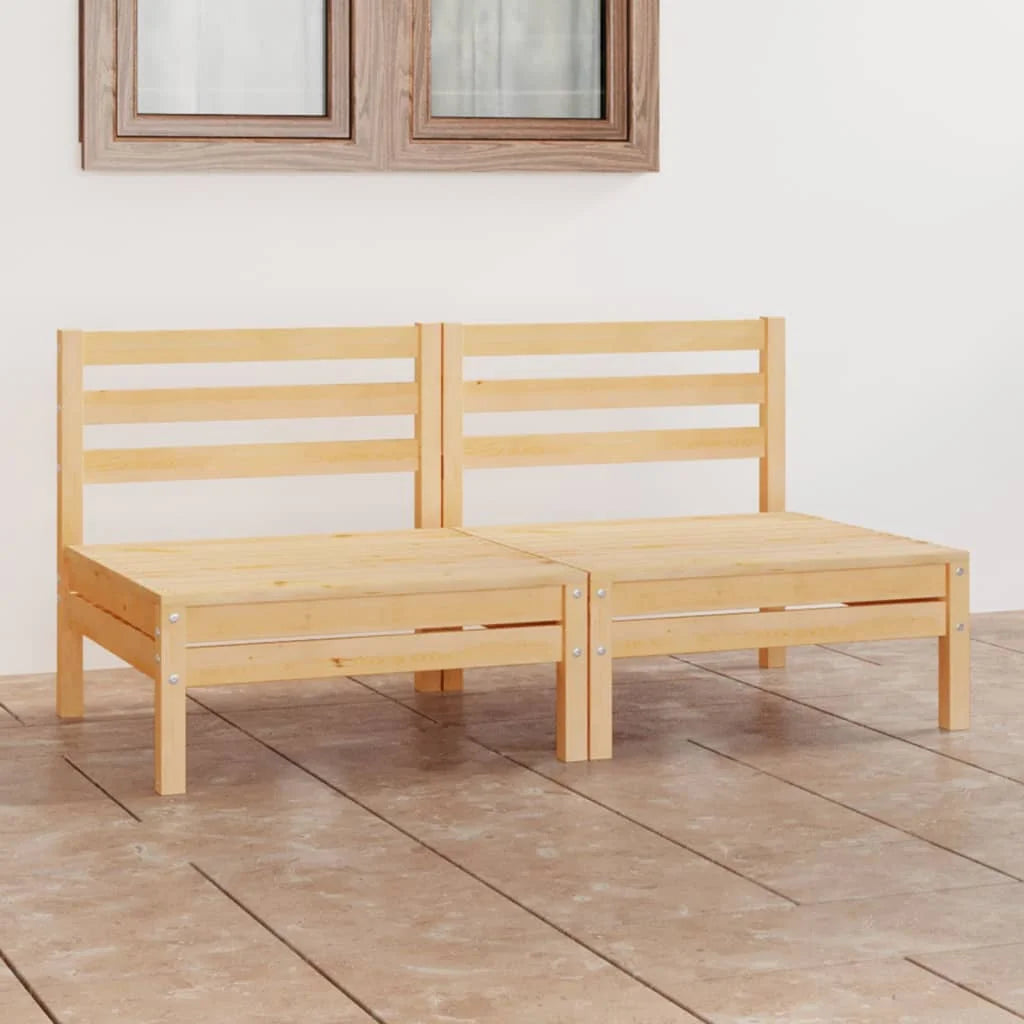 Patio 2-Seater Sofa Solid Pinewood D331986