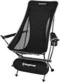 Ultralight High Back Folding Camping Chair with Armrest, 2 Pack, Carry Bag L6865