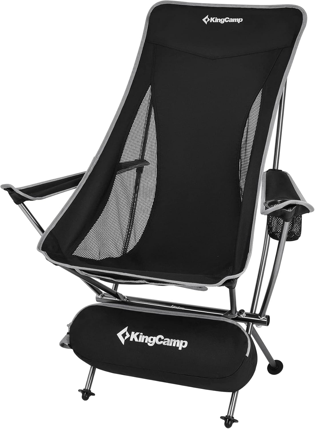 Ultralight High Back Folding Camping Chair with Armrest, 2 Pack, Carry Bag L6865
