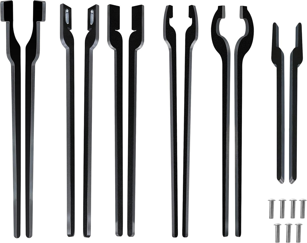6 Set DIY Rapid Tongs Bundle with 7 Stainless Steel Rivet for Blacksmith D7434