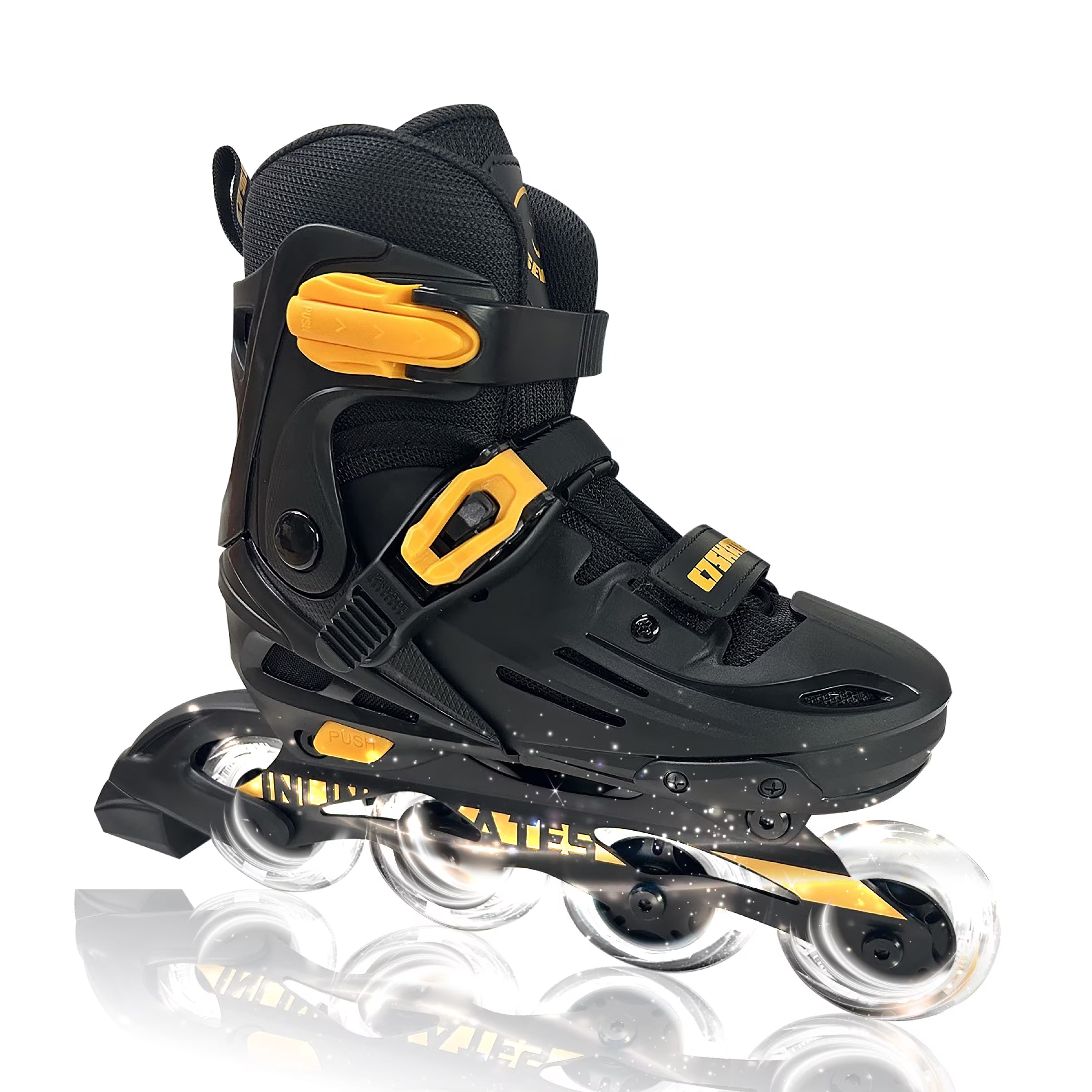 Adjustable Kids Inline Skates with Light Up Wheels L3306