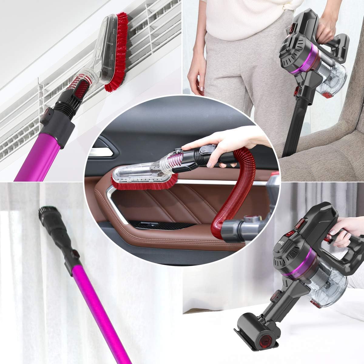 Cordless Stick Vacuum Cleaner 2 in 1 Handheld Vacuum B5077