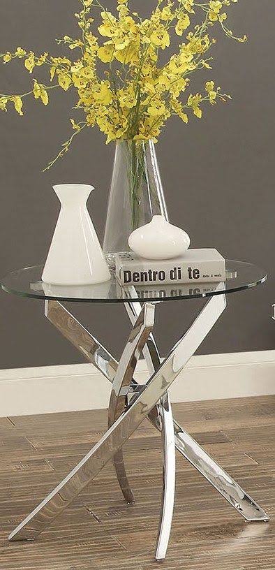 Chrome End Table E258