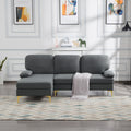 Dark Gray Left Hand Facing Sofa & Chaise M6460