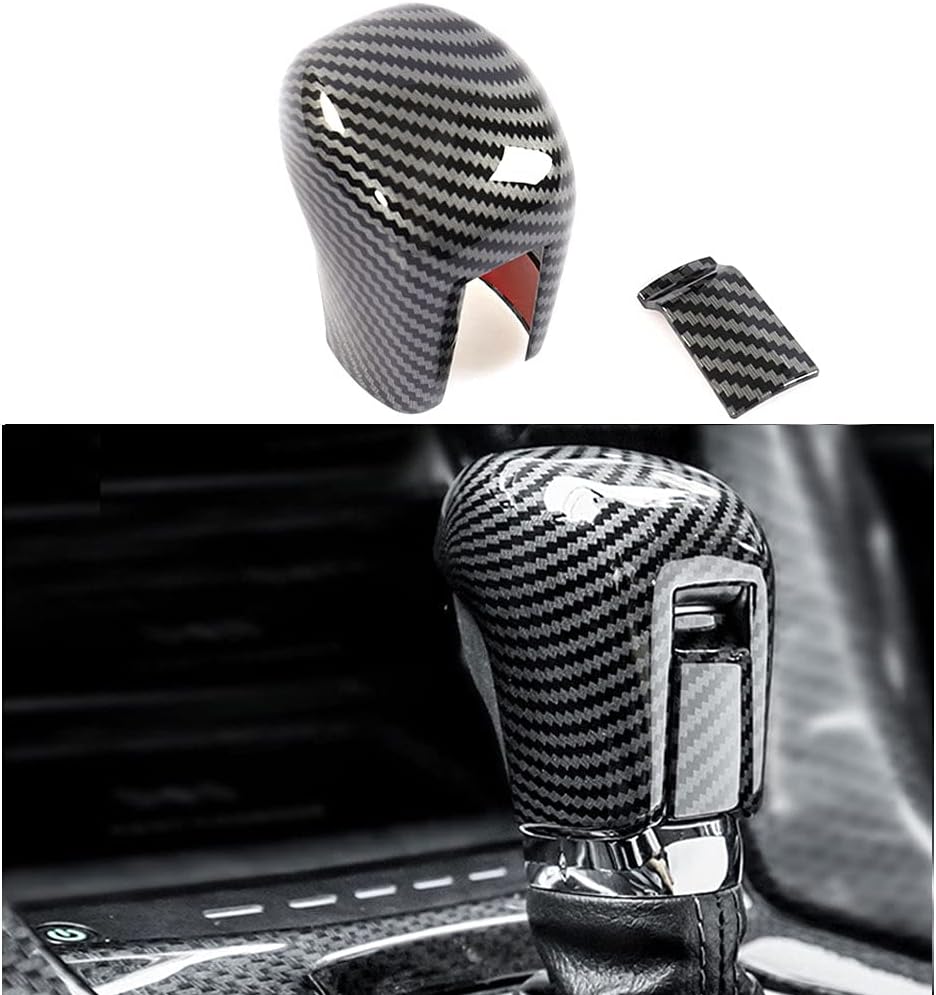 Black Carbon Fiber Gear Shift Knob Cover B15282