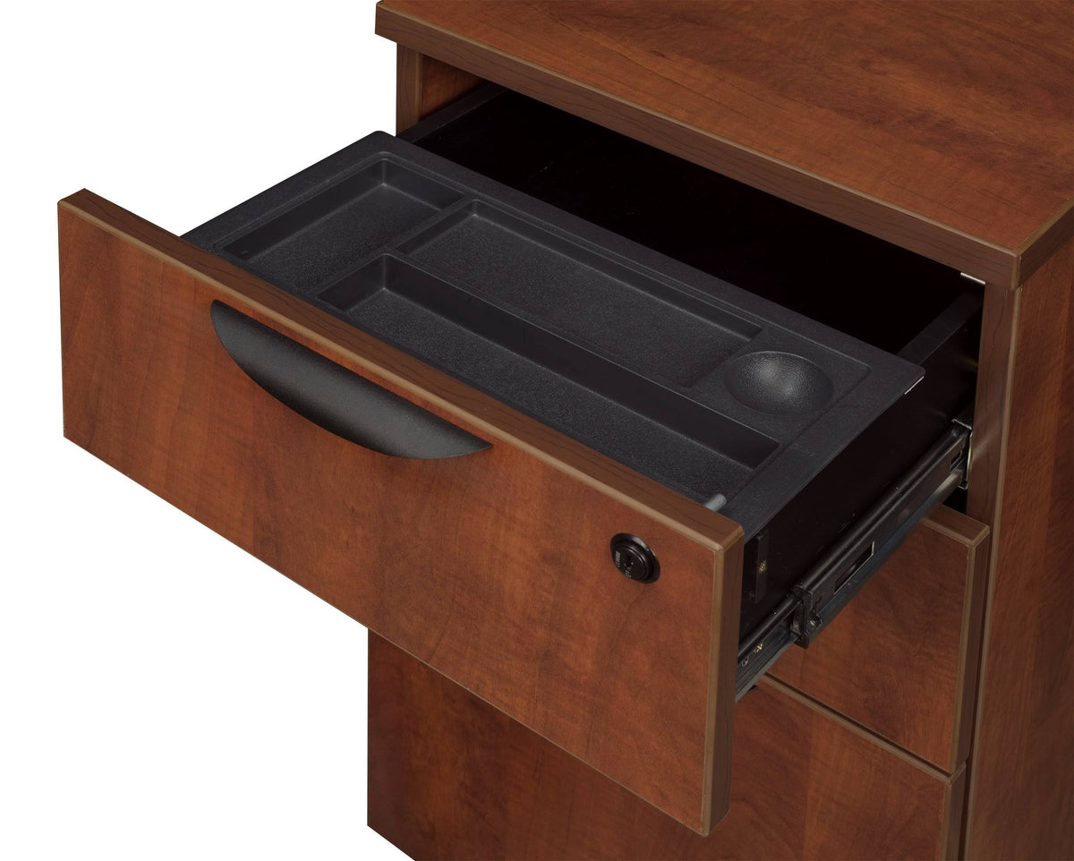 Cherry Single Pedestal U-Desk K367268