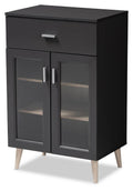 Charcoal/Oak Kitchen Cabinet F1656