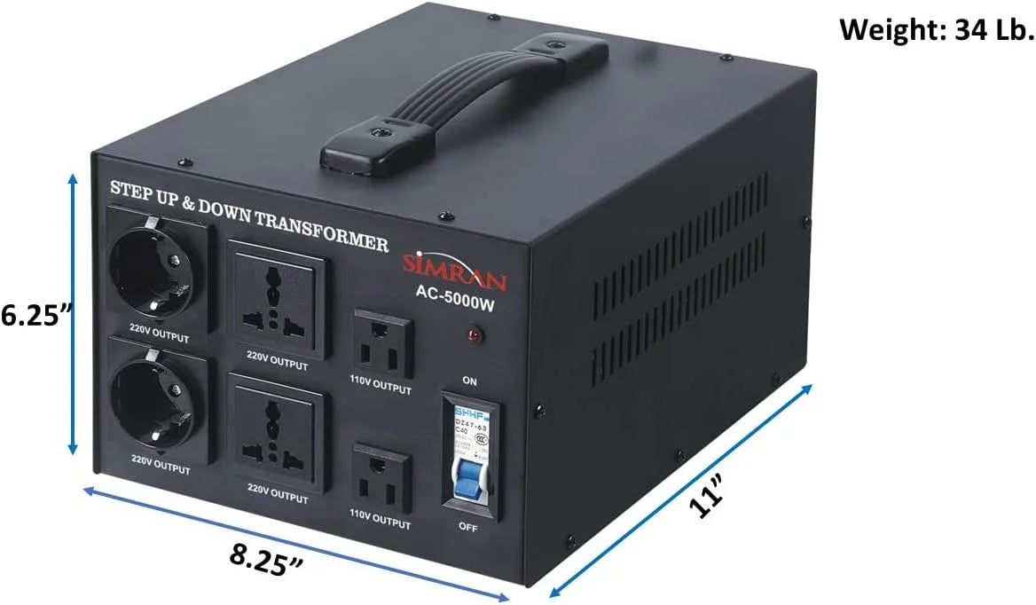 Step Up/Down Voltage Converter Transformer 5000 Watts Y175