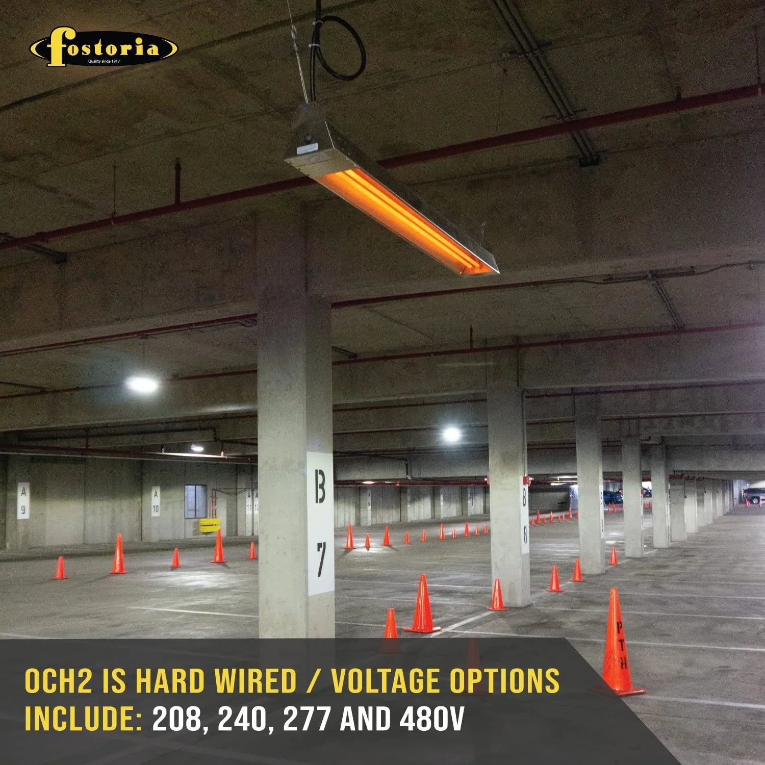 Wall Mounted Ceiling Mounted Heater 6 kW Stainless Steel O221