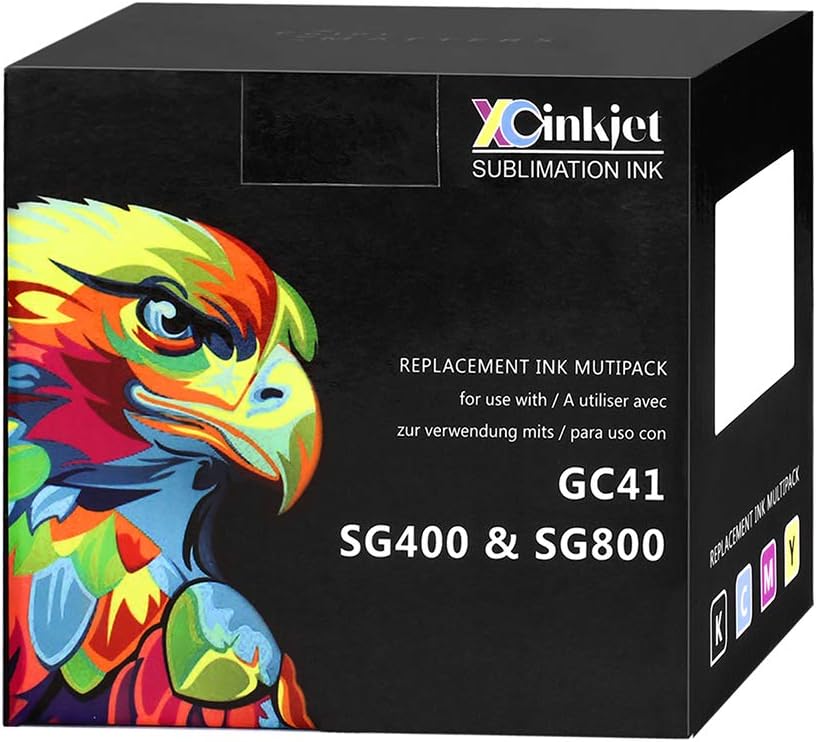 Sublimation Ink Cartridge 4-Pack for Sawgrass Virtuoso SG400 SG800 Printer B9360