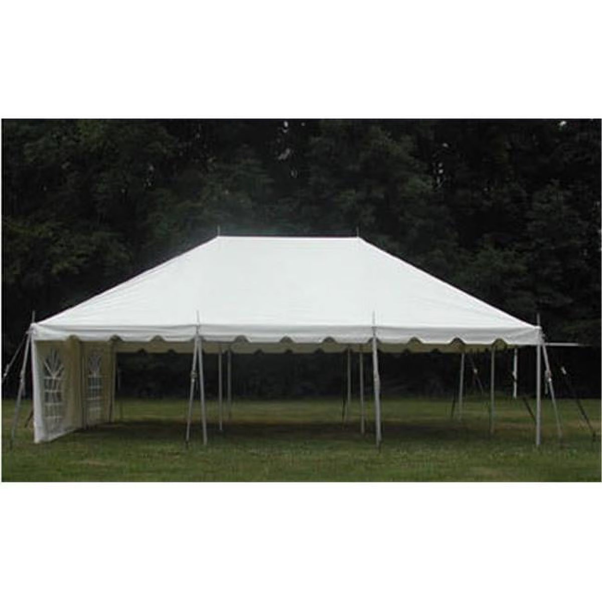 15x15 White Galvanized Pole Tent Q848296