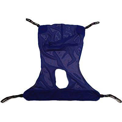 Full Body Sling with Commode Opening X-Large Blue P971