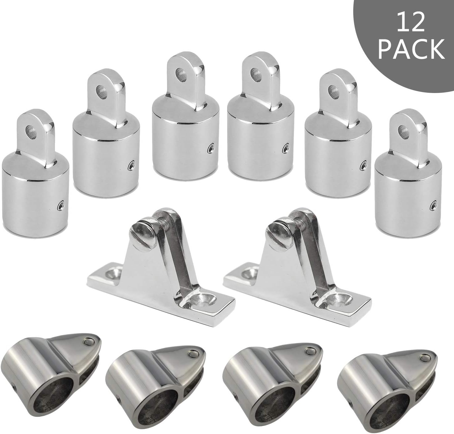 12Set Stainless Steel Boat Deck Hinge Fittings Hardware V2210