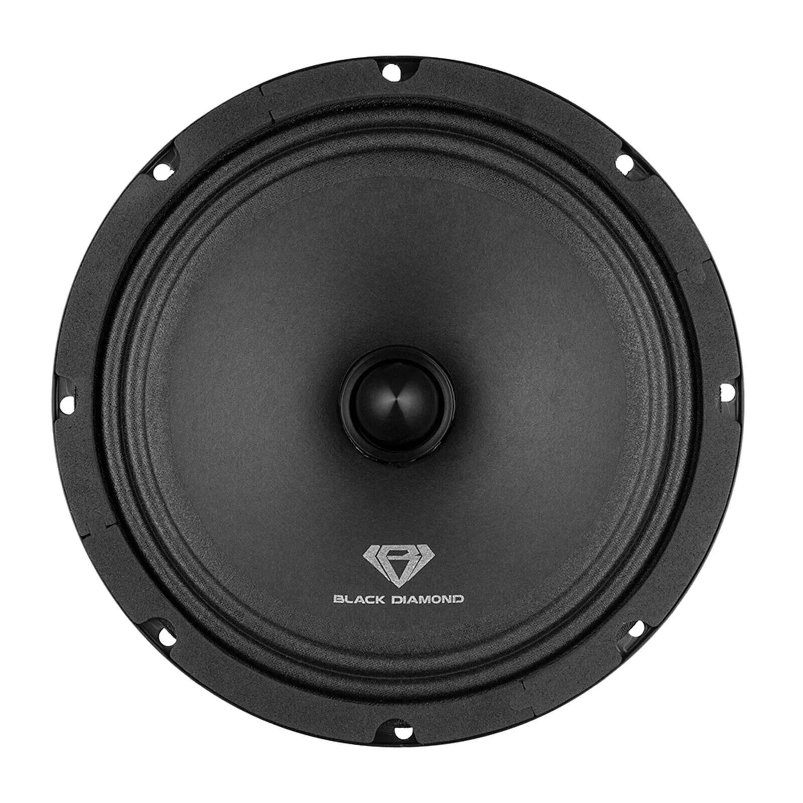 Pair of Black 8" 140 Watts 4-Ohm Mid-Range Speakers With Bullet W181007
