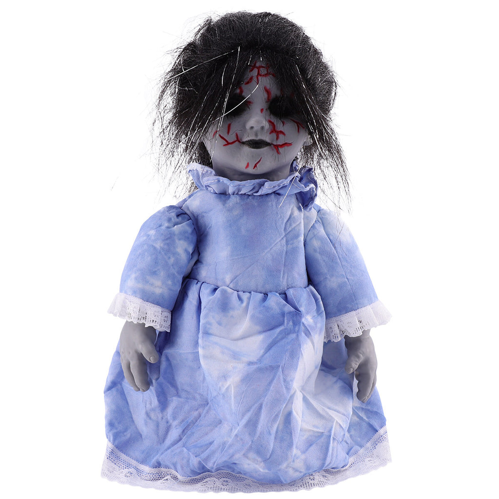 Halloween Voice-activated Induction Glowing Walking Doll T626884