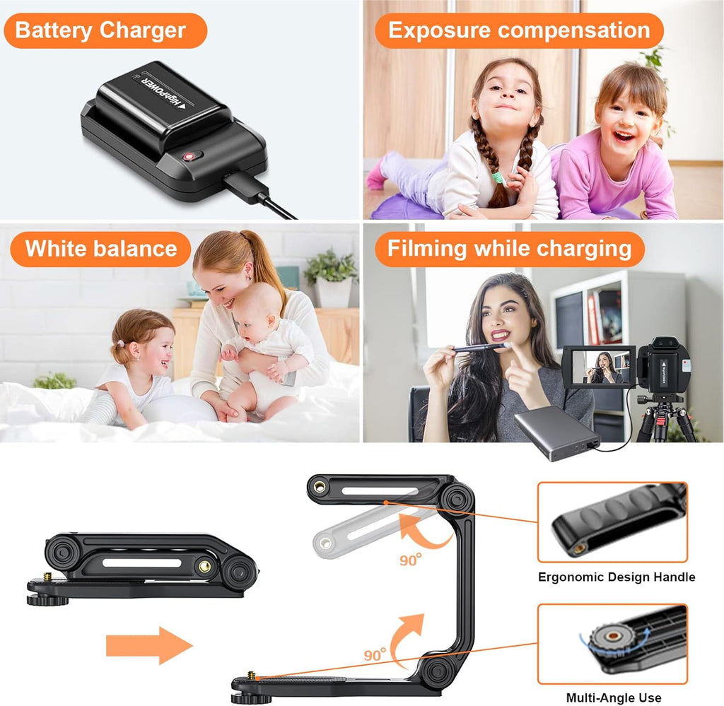4K Video Camera Camcorder with Anti-Shake, 48MP WiFi 3 Inch IPS Touch Screen 16X Zoom Digital Camera Recorder with IR Night Version, Battery Charger, Microphone T47128
