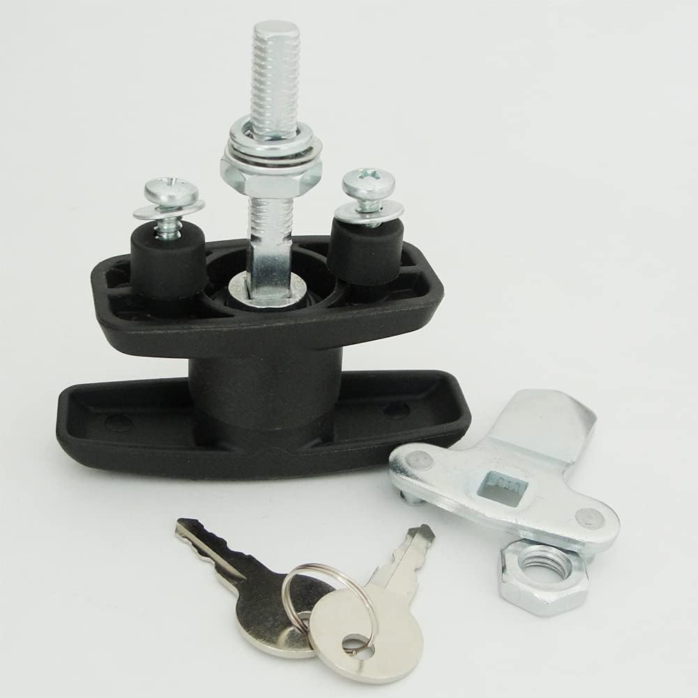 2 PCS T-Handle Door Lock Latch ABS Zinc Alloy Lock Body Kit T32580