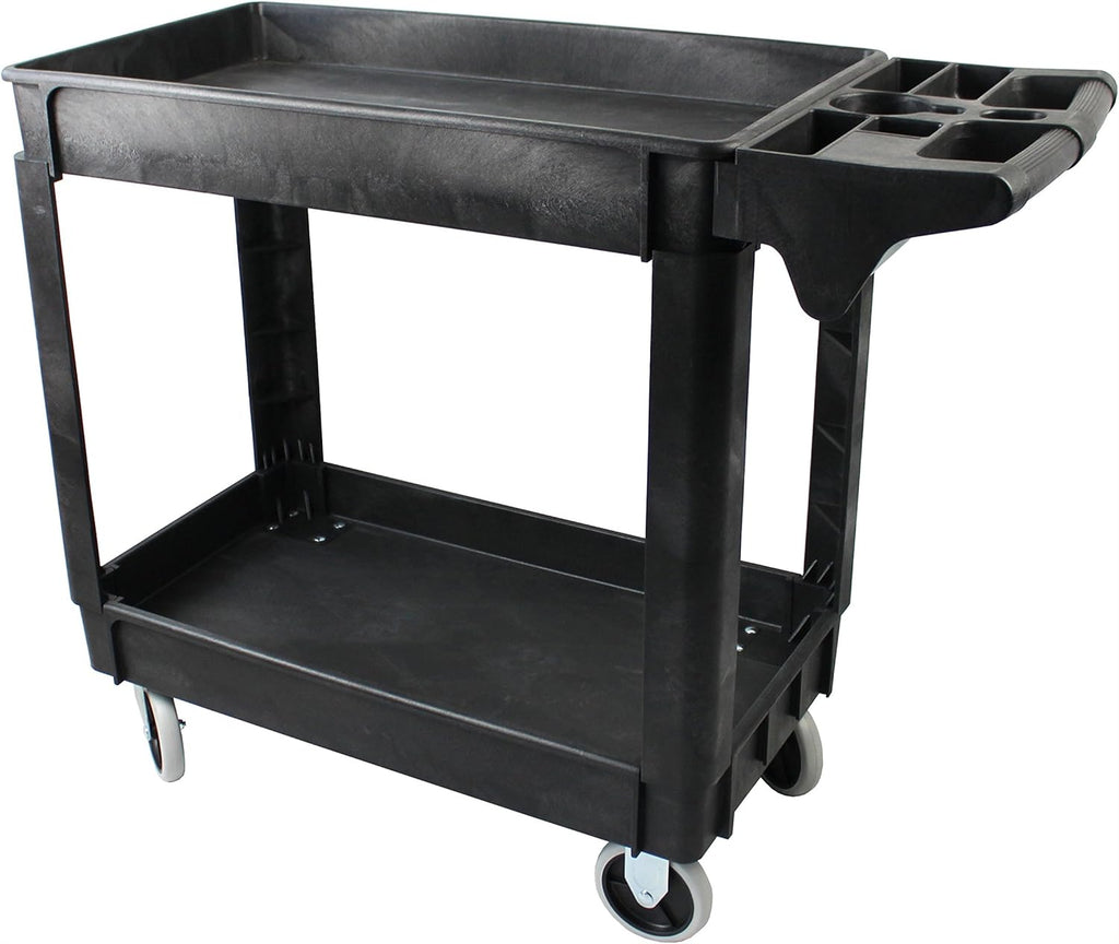 500-Pound Service Cart With Two Trays 30"X16" E6660