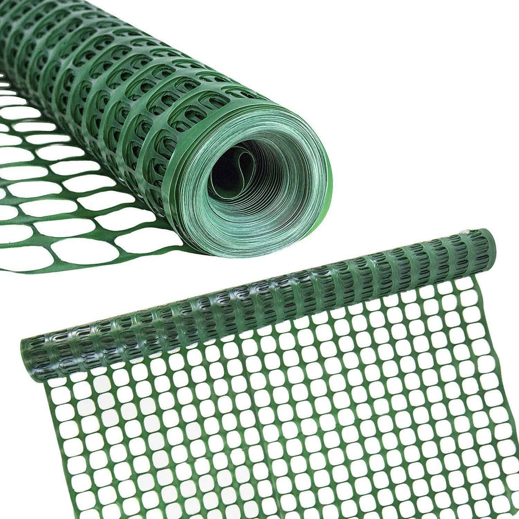 Green Plastic Temporary Fencing Mesh Snow Fence Garden Netting 4 x 100 Feet F496