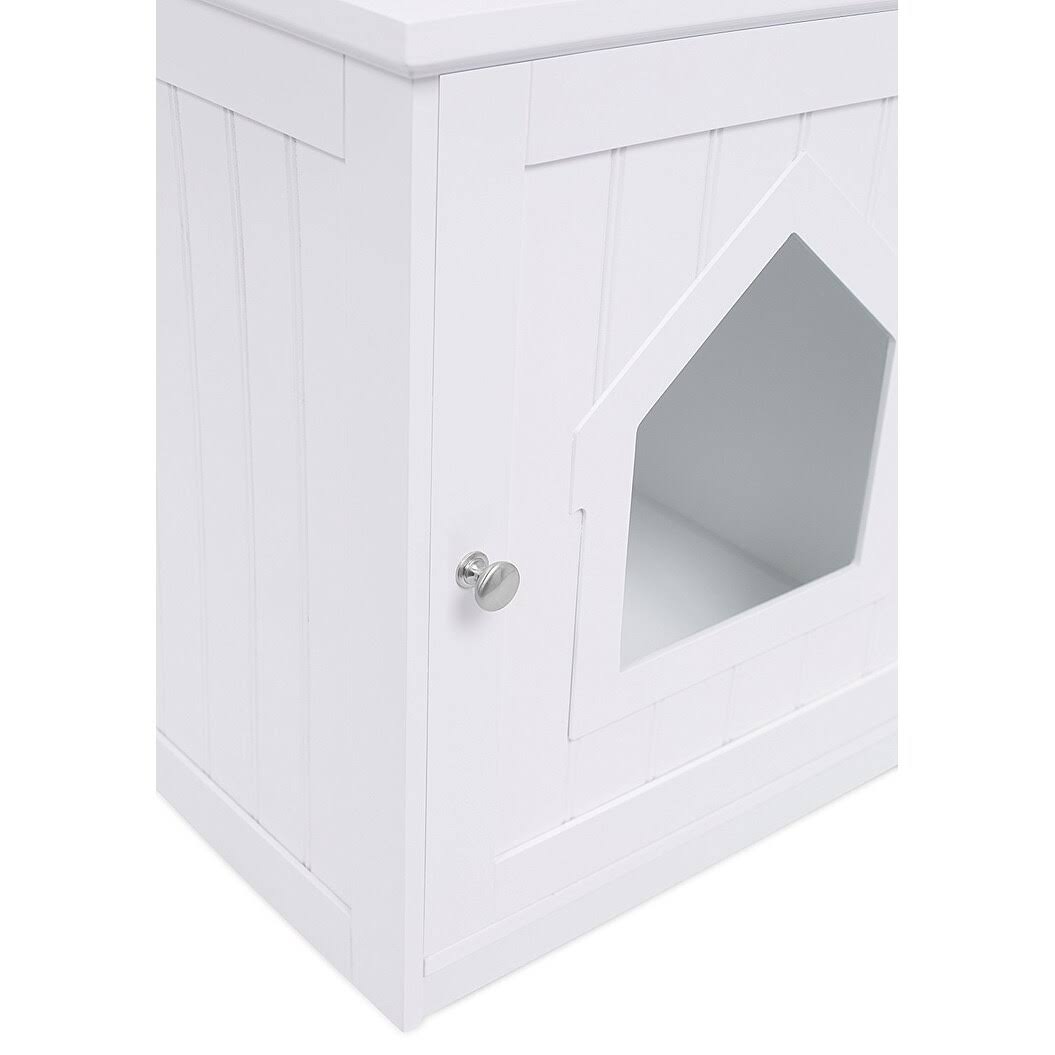 White Decorative Cat House Side Table M85737