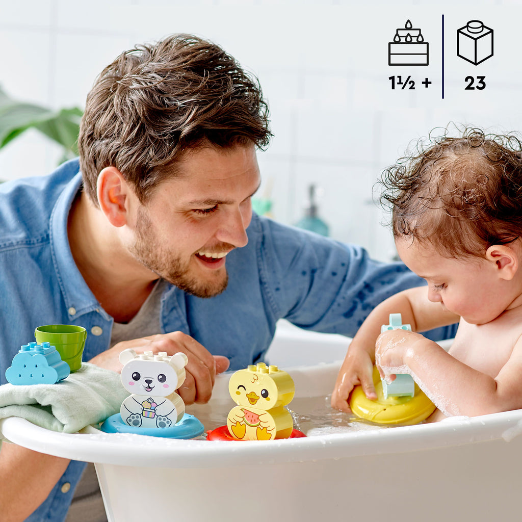 Bath Time Fun Floating Animal Train Bathtub Water Toy C494240
