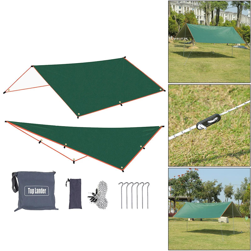 Green Waterproof Tent Tarp 300x500cm S3869