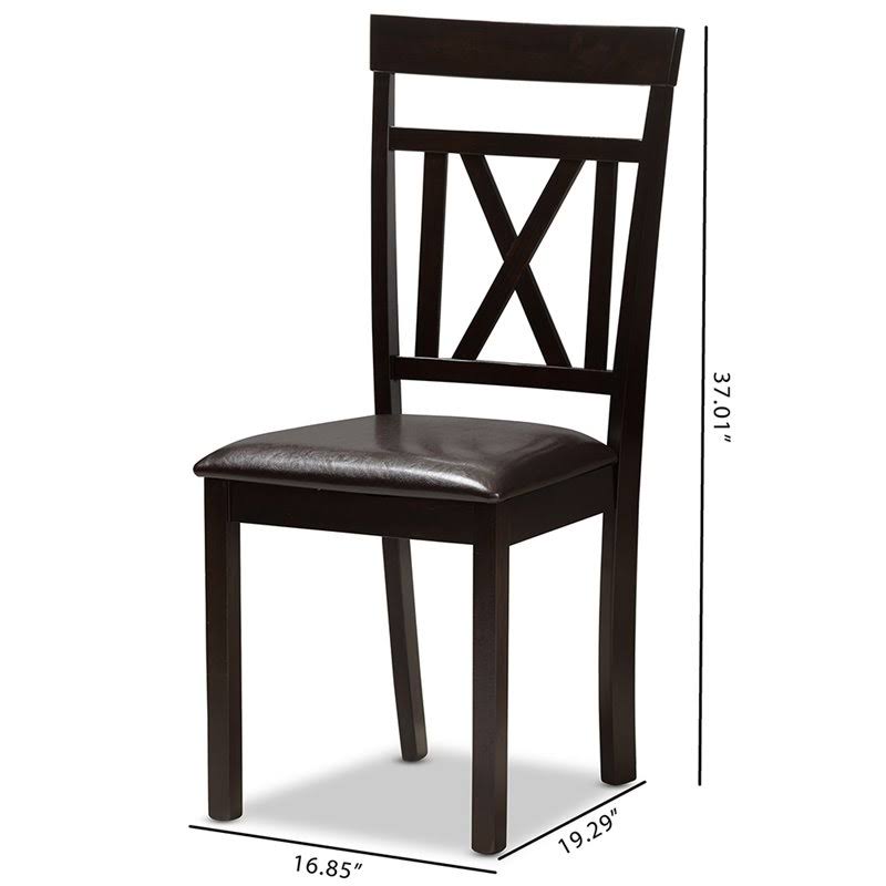 Brown Dining Side Chair (Set of 2) F854