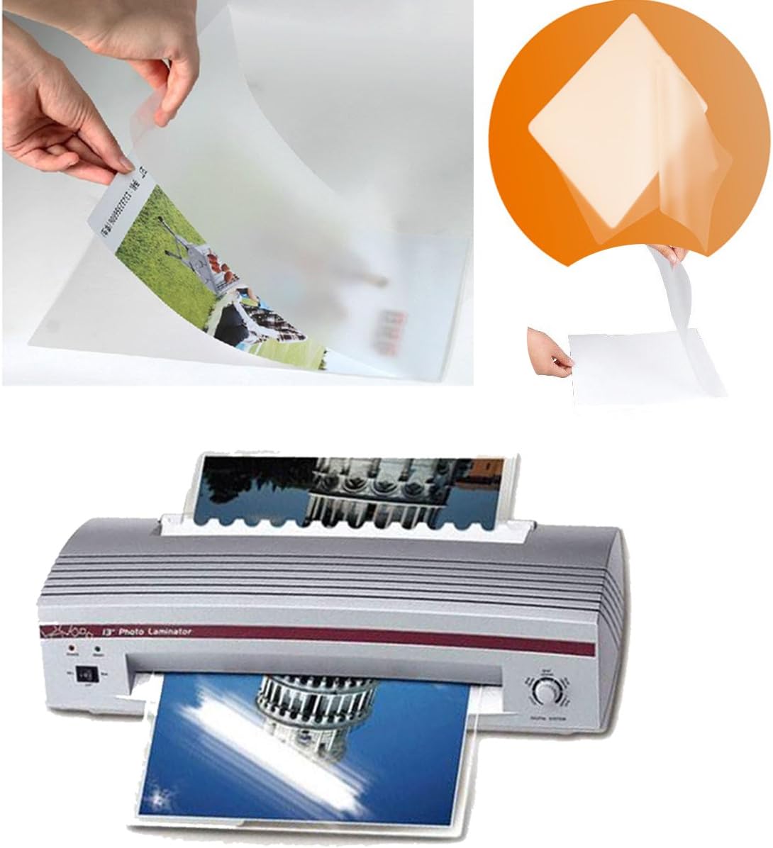 Thermal Laminating Pouches 8.9 x 11.4-Inches Letter Size 5 mil 300 Pack Clear Round Corner L949659