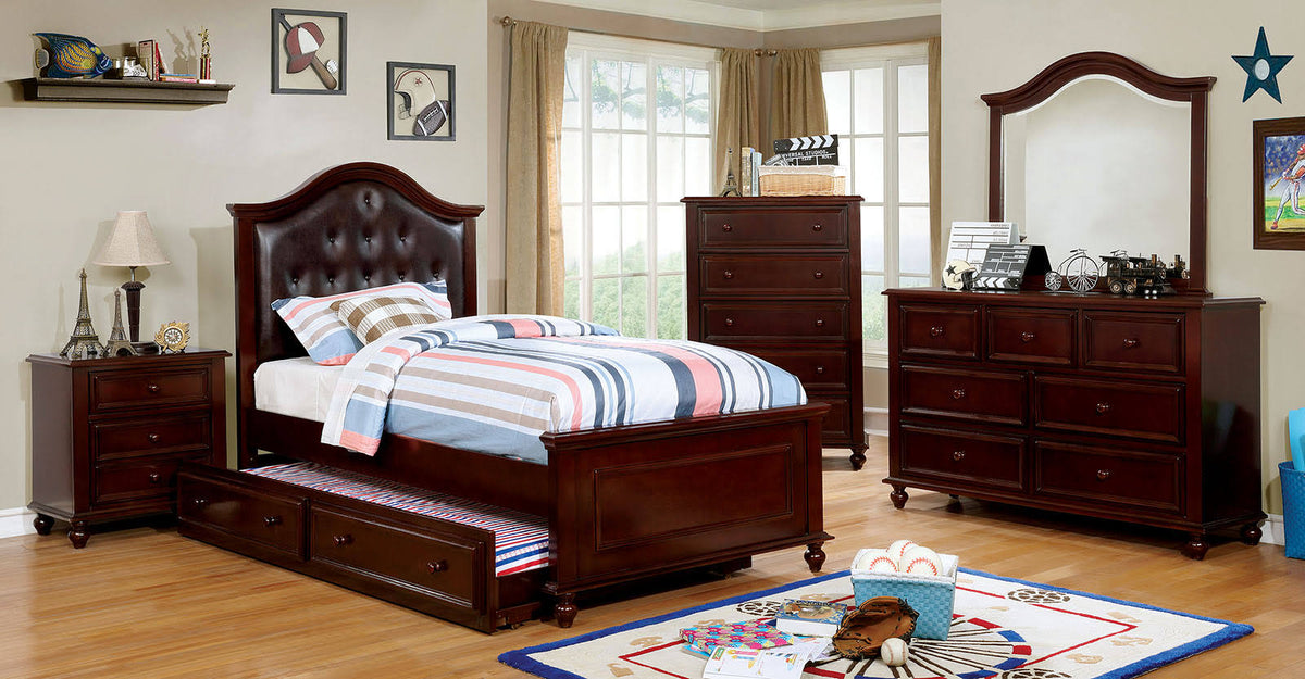 Dark Walnut Full Bed P28503