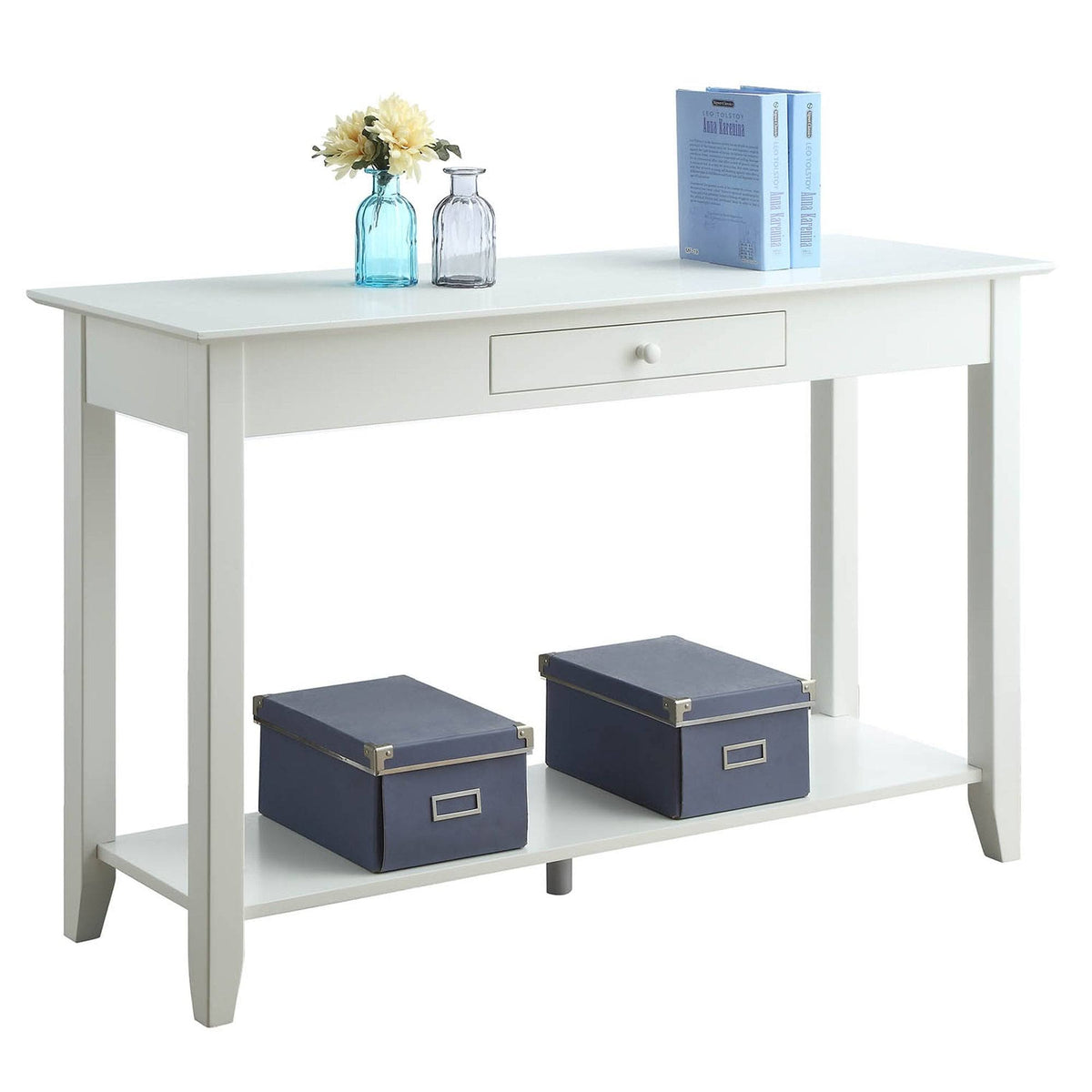 Espresso Single-Drawer Console Table L486