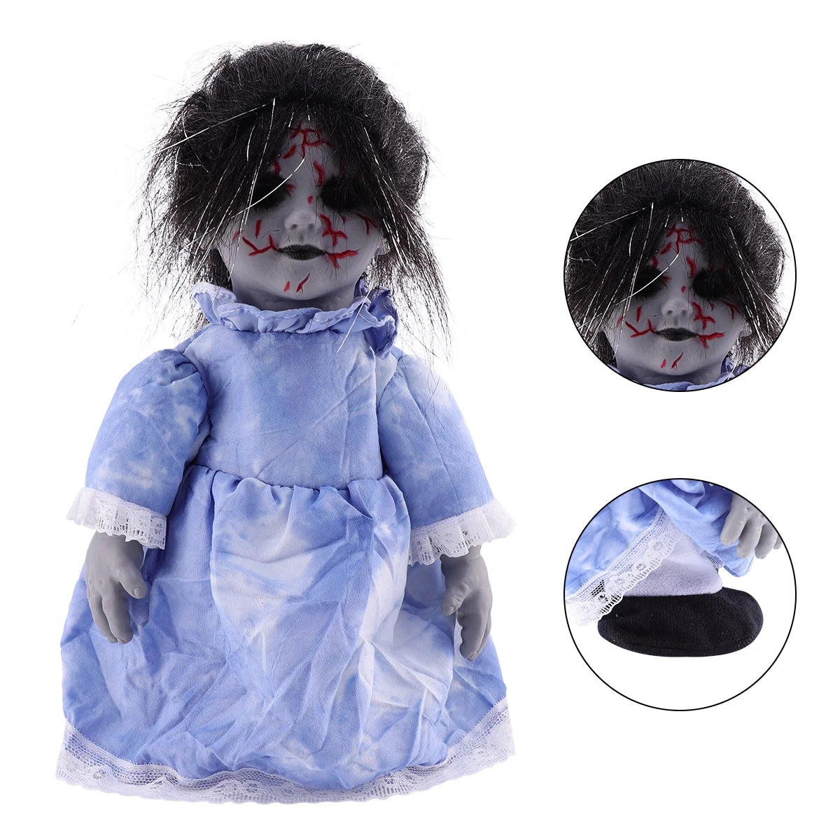 Halloween Voice-activated Induction Glowing Walking Doll T626884