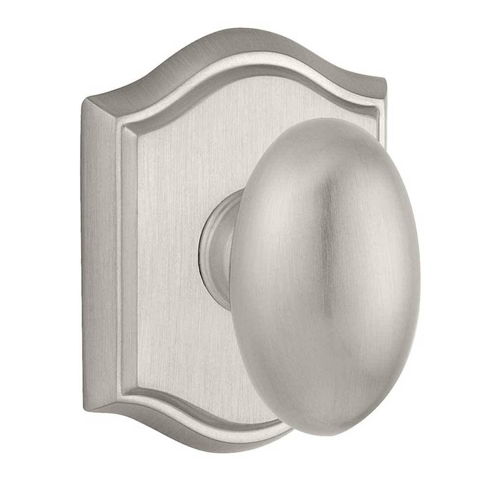Satin Nickel Privacy Ellipse Knobset Z48032