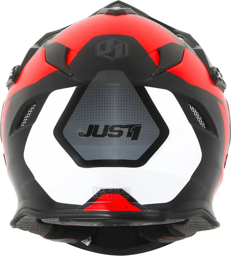 Black Red Motocross Helmet Size XL Q873