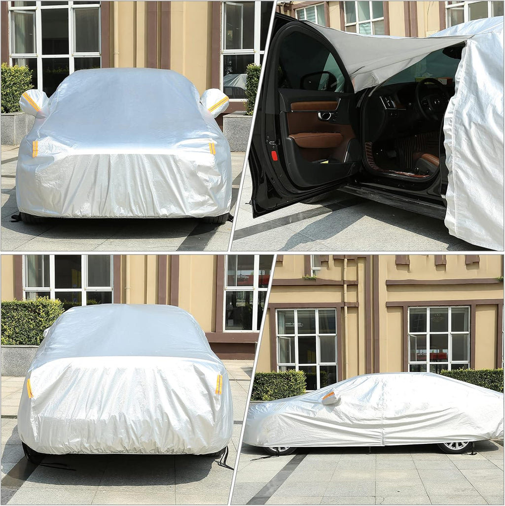 6-Layers Waterproof Car Covers with Night Reflective O423085