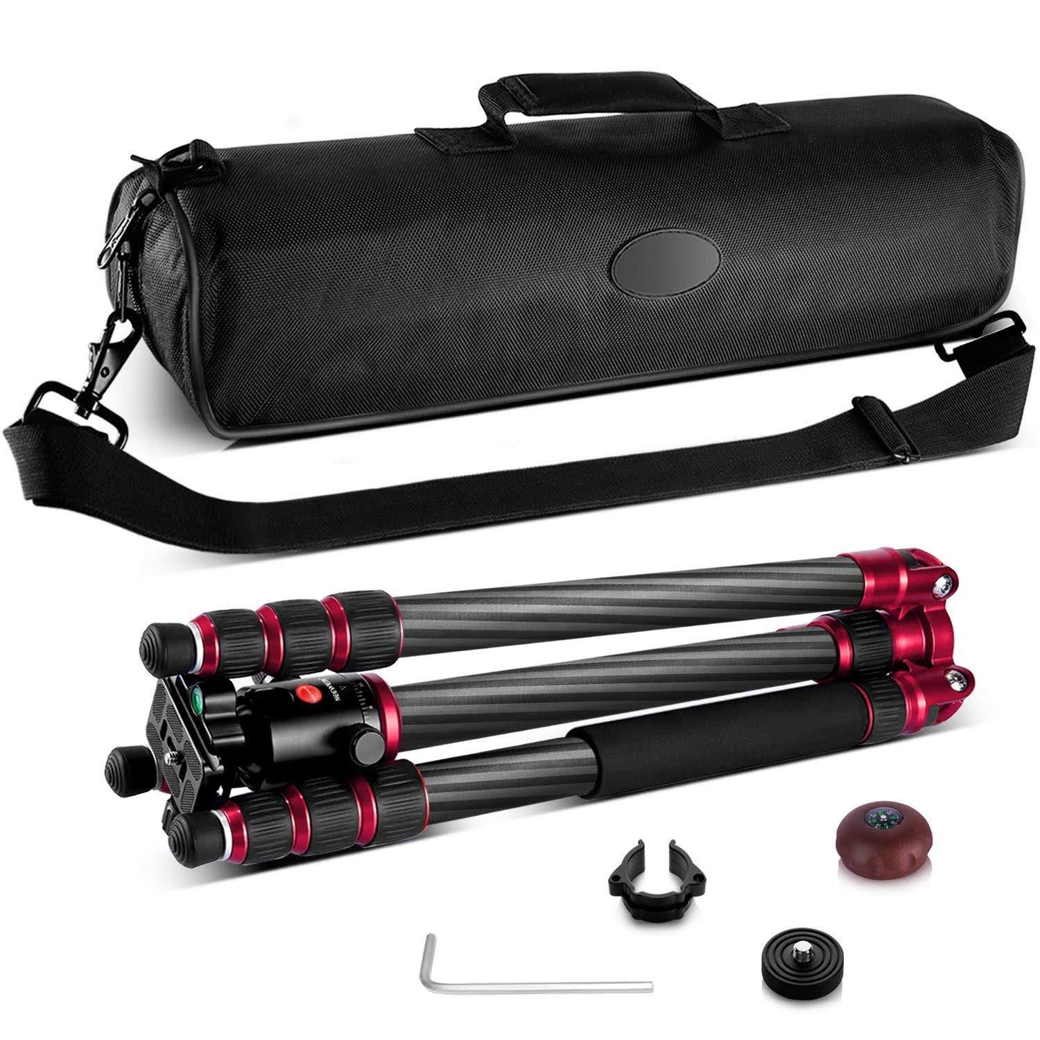 Carbon Fiber 67x22/170cm Tripod Monopod with 360 Degree Ball Head Q55522