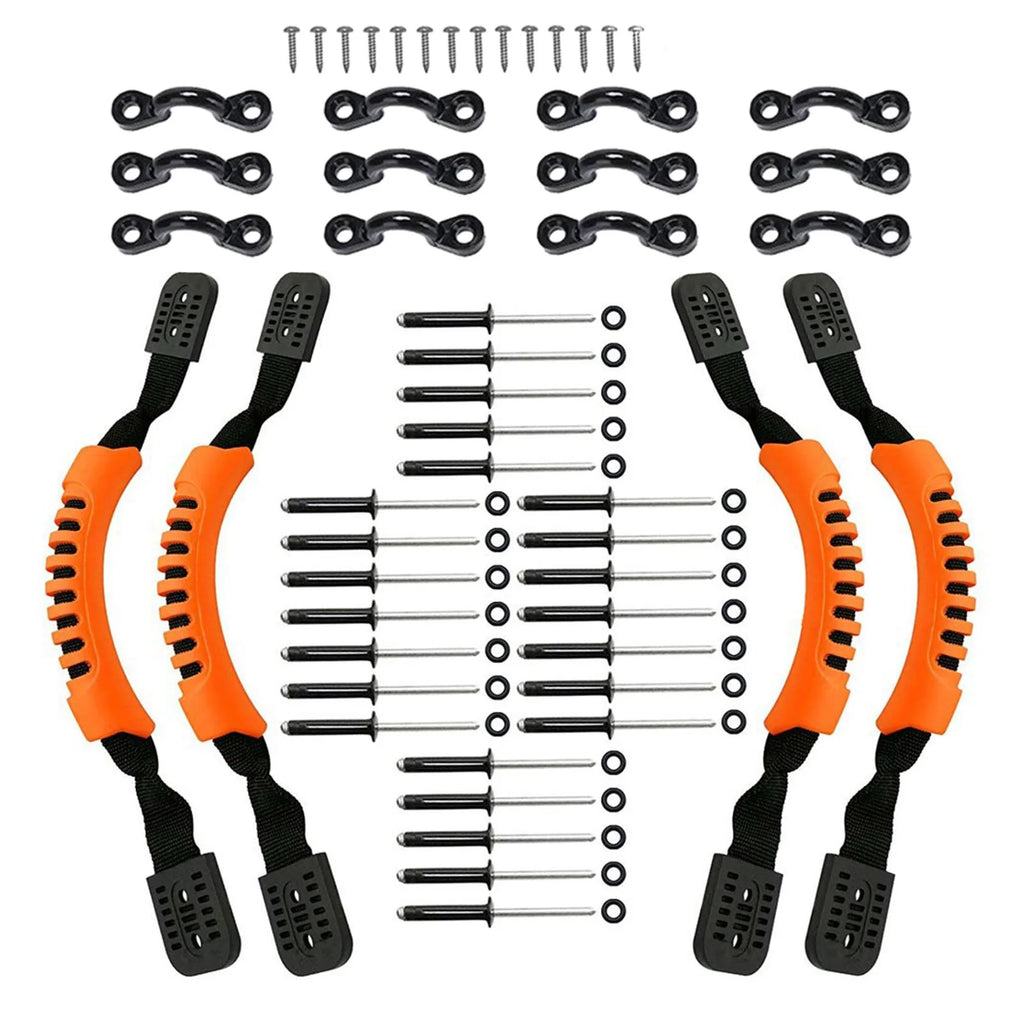 Orange Kayak Carry Handles with Screws Pad Eye K95072