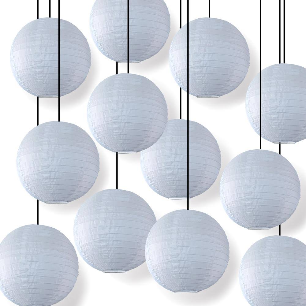 12 Pack 14 inch White Nylon Lantern Set B5285