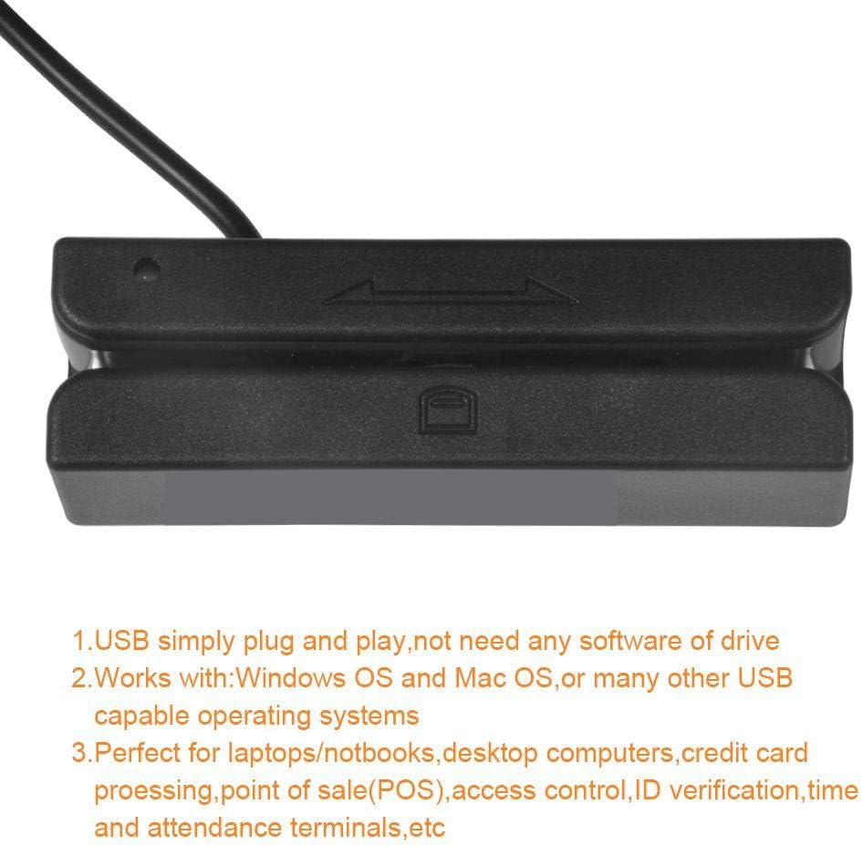 USB Mini Magstripe Reader Encoder Hi-Co Swiper 3 Tracks O640017
