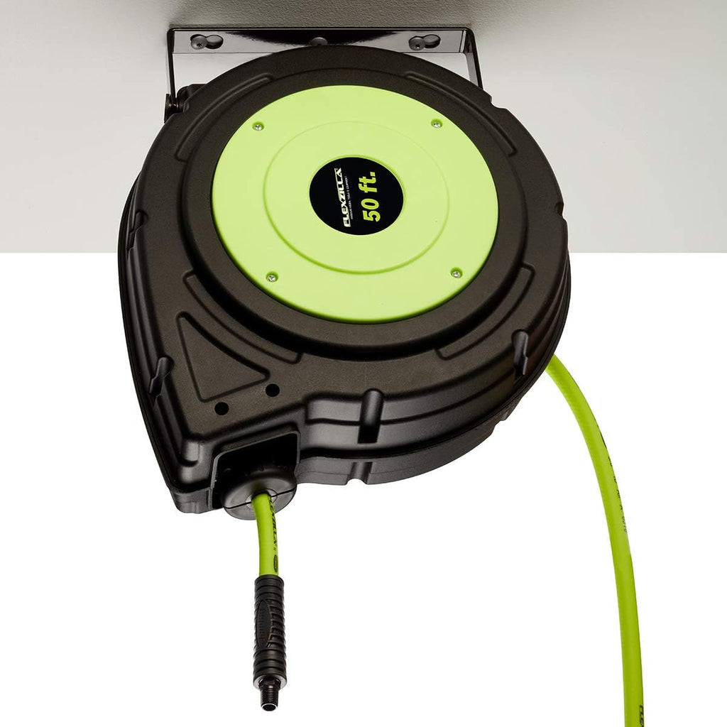 Retractable Enclosed Plastic Air Hose Reel, 3/8 in. x 50 ft W777980